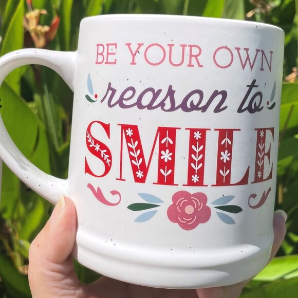 NWT - “Be Your Own Reason to Smile” mug - Picture 5 of 6
